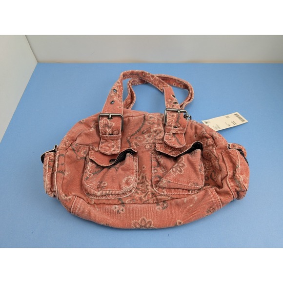 Urban Outfitters Handbags - Urban Outfitters BDG Paisley Red Y2K Style Duffle Shoulder Bag NEW